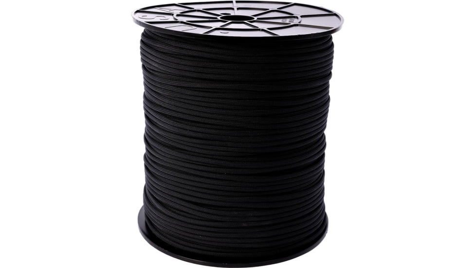 Atwood Parachute Cord, 1000ft, 550 Cord, 7 Strand Core, Black, SS01 - BLACK