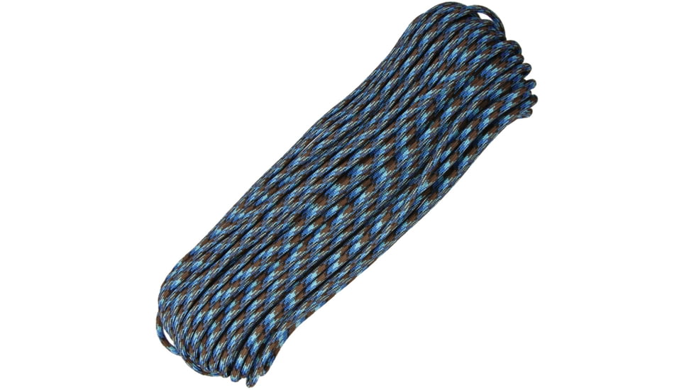 Atwood Parachute Cord, 100ft, 550 Cord, 7 Strand Core, Abyss, P50 - ABYSS