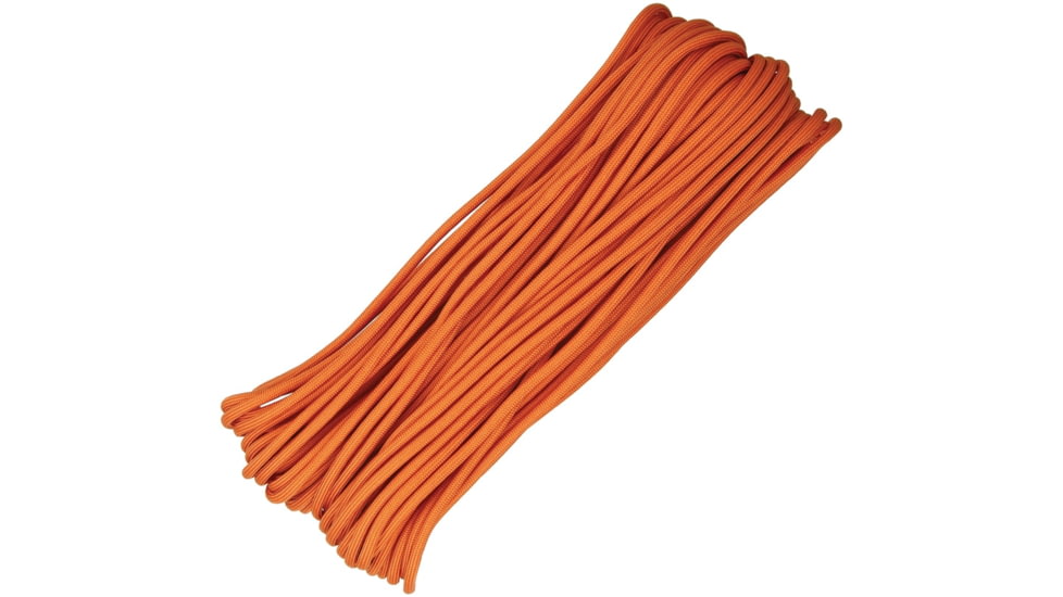 Atwood Parachute Cord, 100ft, 550 Cord, 7 Strand Core, Burnt Orange, S22 - BURNT ORANGE