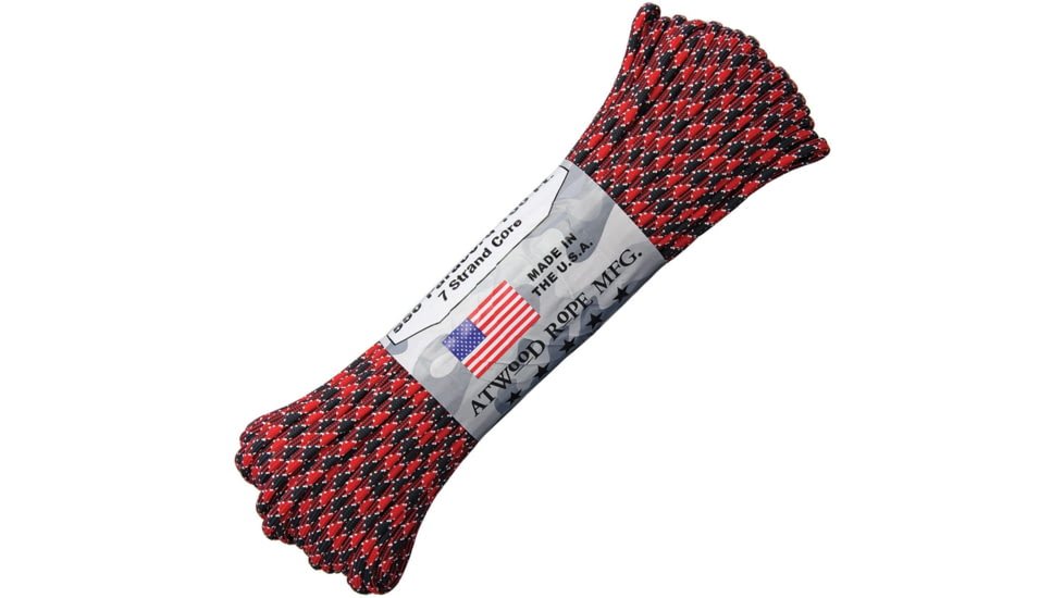 Atwood Parachute Cord, 100ft, 550 Cord, 7 Strand Core, Dead Pool, DEAD POOL