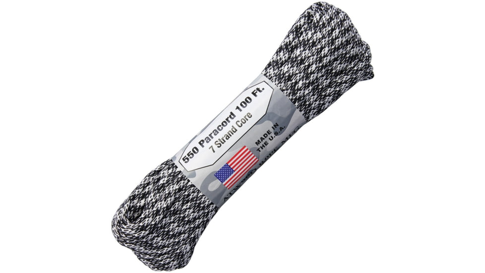 Atwood Parachute Cord, 100ft, 550 Cord, 7 Strand Core, Rorschach, RORSCHACH
