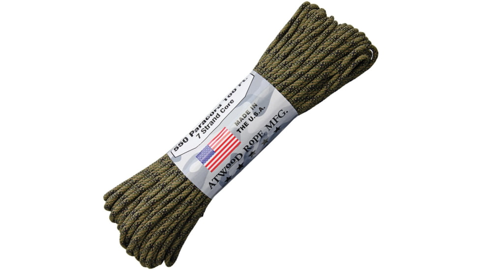 Atwood Parachute Cord, 100ft, 550 Cord, 7 Strand Core, Valor, C550HANK100FTVALOR