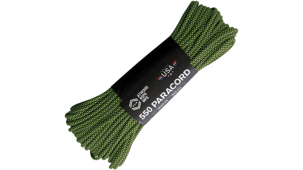 Atwood Parachute Cord Diamond Blk/Grn