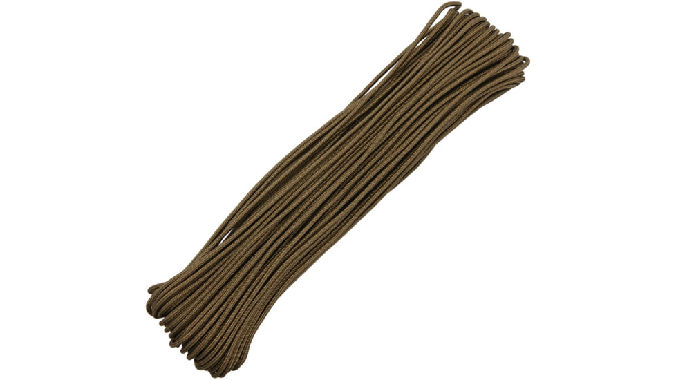 Atwood Tactical Paracord, 3/32 Tactical 4-Strand Core Cord, UV Inhibited, Rot And Mildew Resistant, 275lbs, Coyote, 100 Ft, TS24 - COYOTE