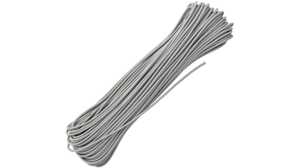 Atwood Tactical Paracord, 3/32 Tactical 4-Strand Core Cord, UV Inhibited, Rot And Mildew Resistant, 275lbs, Gray, 100 Ft, TS12 - GREY
