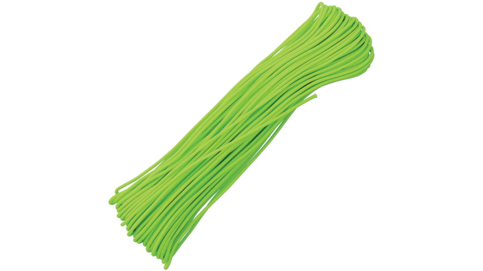 Atwood Tactical Paracord, 3/32 Tactical 4-Strand Core Cord, UV Inhibited, Rot And Mildew Resistant, 275lbs, Neon Green, 100 Ft, TS18 - NEON GREEN