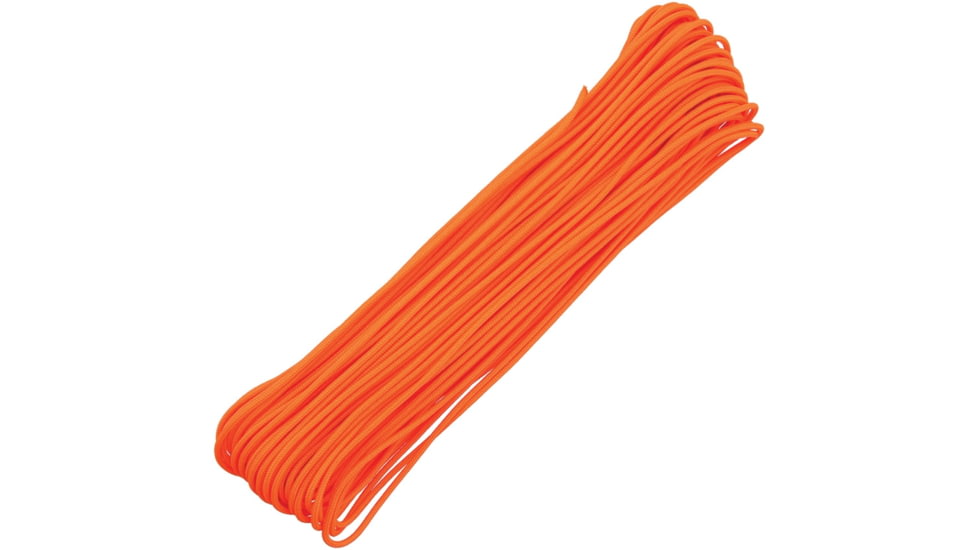 Atwood Tactical Paracord, 3/32 Tactical 4-Strand Core Cord, UV Inhibited, Rot And Mildew Resistant, 275lbs, Neon Orange, 100 Ft, TS17 - NEON ORANGE