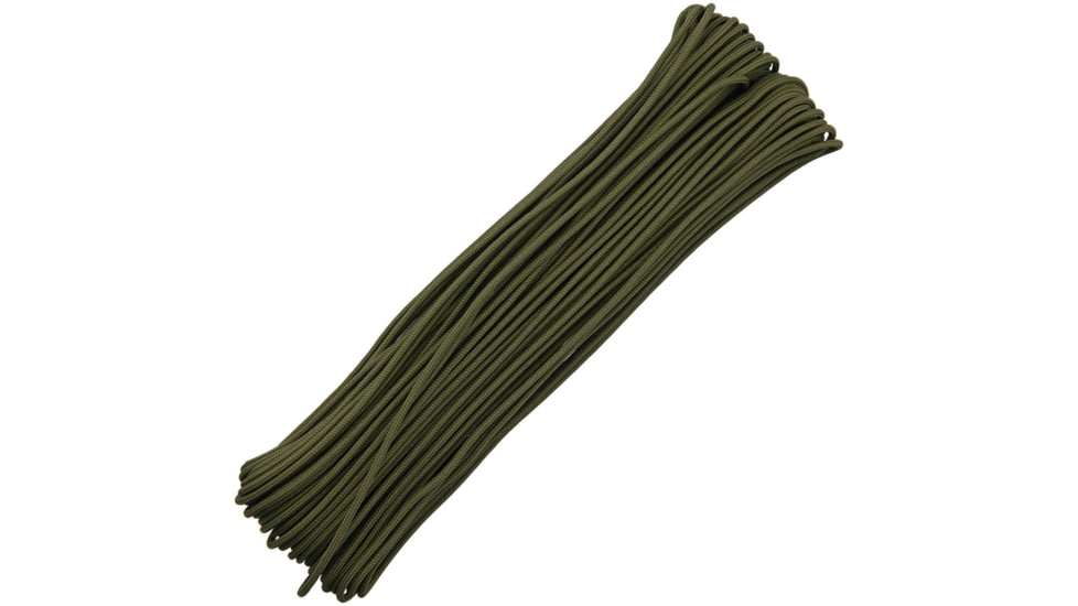 Atwood Tactical Paracord, 3/32 Tactical 4-Strand Core Cord, UV Inhibited, Rot And Mildew Resistant, 275lbs, Olive Drab, 100 Ft, TS14 - OD