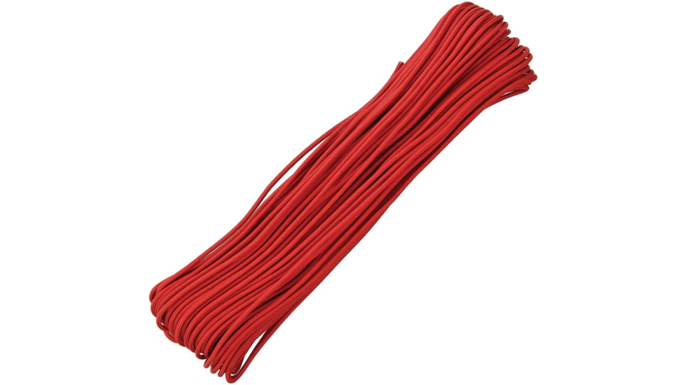 Atwood Tactical Paracord, 3/32 Tactical 4-Strand Core Cord, UV Inhibited, Rot And Mildew Resistant, 275lbs, Red, 100 Ft, TS03 - RED