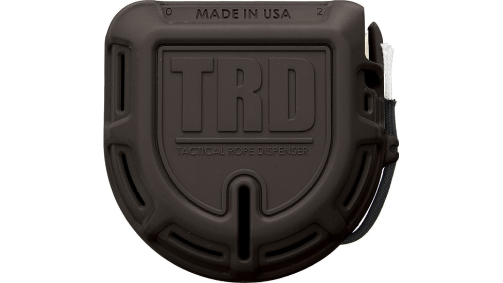 Atwood Tactical Rope Dispenser, Black, Other Info, 550 Paracord With Seven Strand Core, Tangle Free Cord Delivery, High Carbon Cutting Blade, Impact Resistant, Belt Clip, ARMTRDBLK