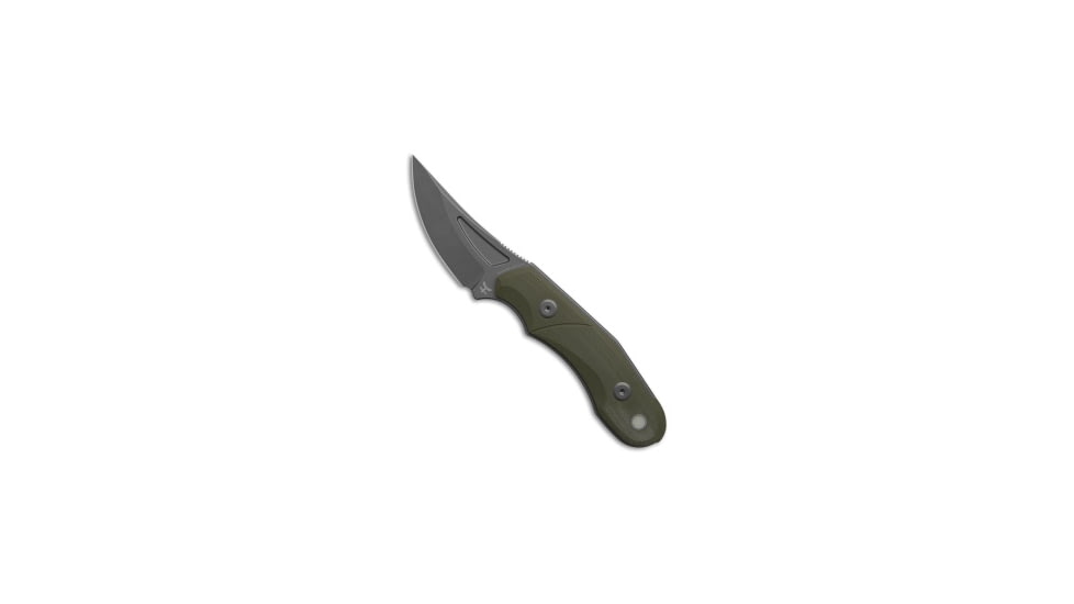 Audacious Concept Fanglet Fixed Blade Knife, 2.44in, CPM MagnaCut, Trailing Point Blade, G-10, OD Green Handle, OD Green/Gray, 6.26 inch, BHQ-219226