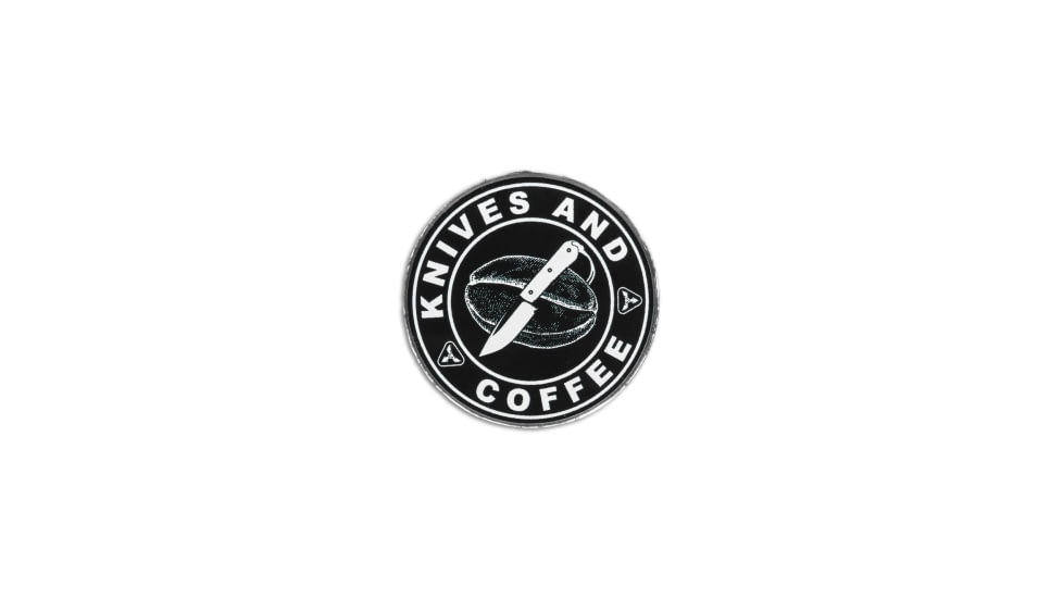 Audacious Concept Patch Knife and Coffee, Acrylic Black, 1.5 inch, BHQ-137391