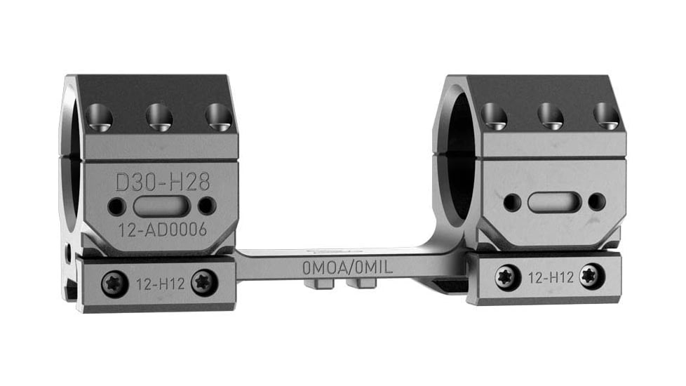 Audere Scope Mount Adversus, 30mm Tube, High, 0MOA, Black, AD0008