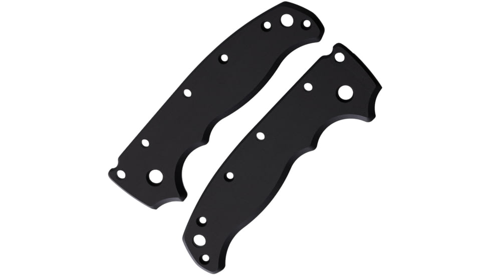 August Engineering AD20.5 Plain Handle Scales, Black, Aluminum, AE-1201-BLK