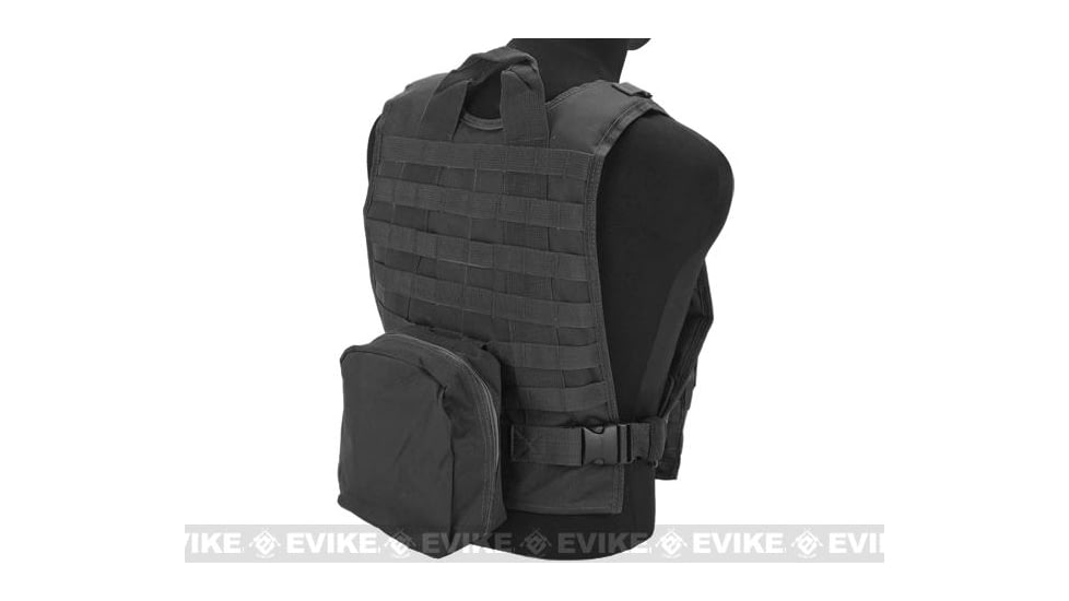 Avengers Tactical Spec. OPS MOLLE Plate Carrier / Load Bearing Vest, Black, VE-28-BK