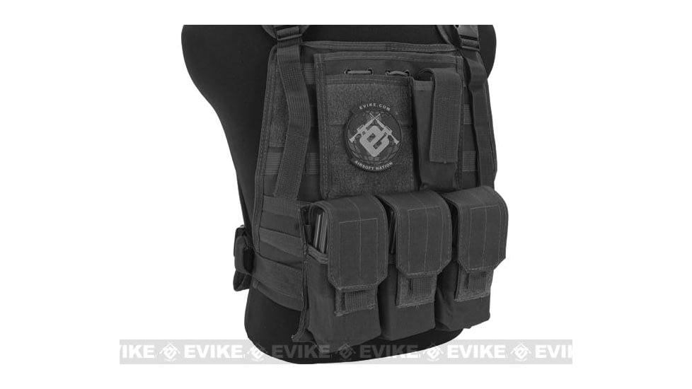 Avengers Tactical Spec. OPS MOLLE Plate Carrier / Load Bearing Vest, Black, VE-28-BK