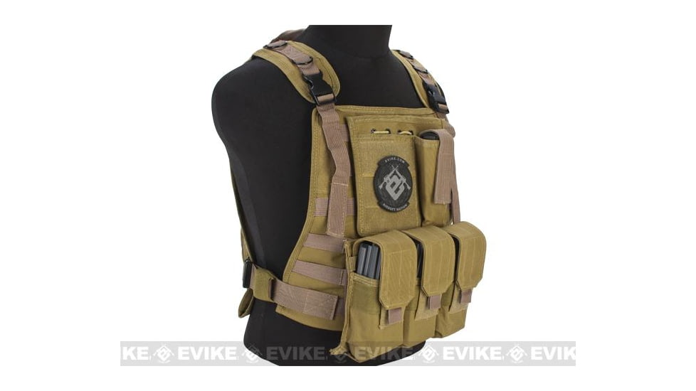 Avengers Tactical Spec. OPS MOLLE Plate Carrier / Load Bearing Vest, Tan, VE-28-T