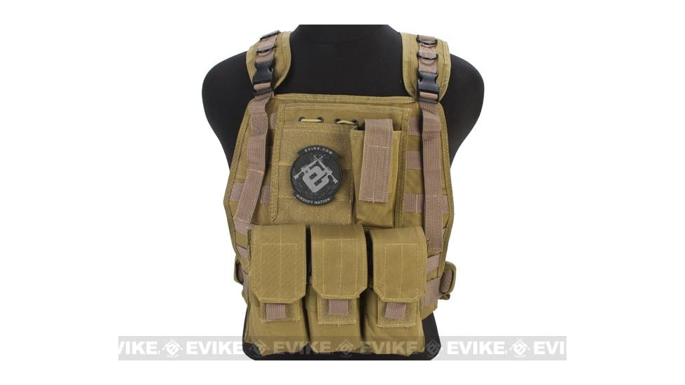 Avengers Tactical Spec. OPS MOLLE Plate Carrier / Load Bearing Vest, Tan, VE-28-T