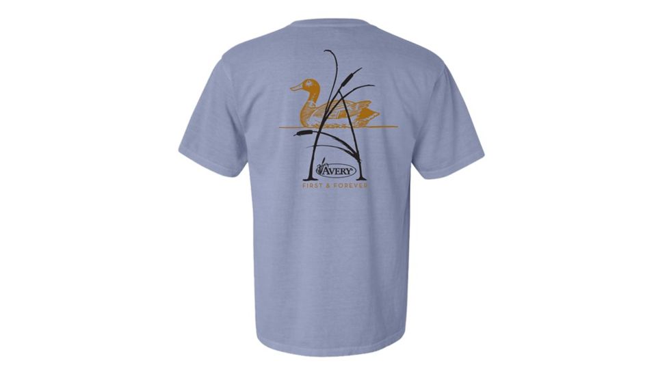 Avery Outdoors A-Cattail Short Sleeve Tee - Men's, Ice Blue, Small 43260