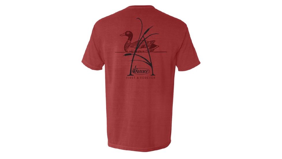 Avery Outdoors A-Cattail Short Sleeve Tee - Men's, Brick, Small 43265