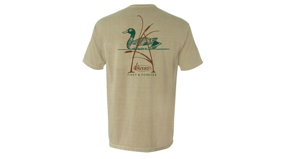 Avery Outdoors A-Cattail Short Sleeve Tee - Men's, Khaki, Small 43270