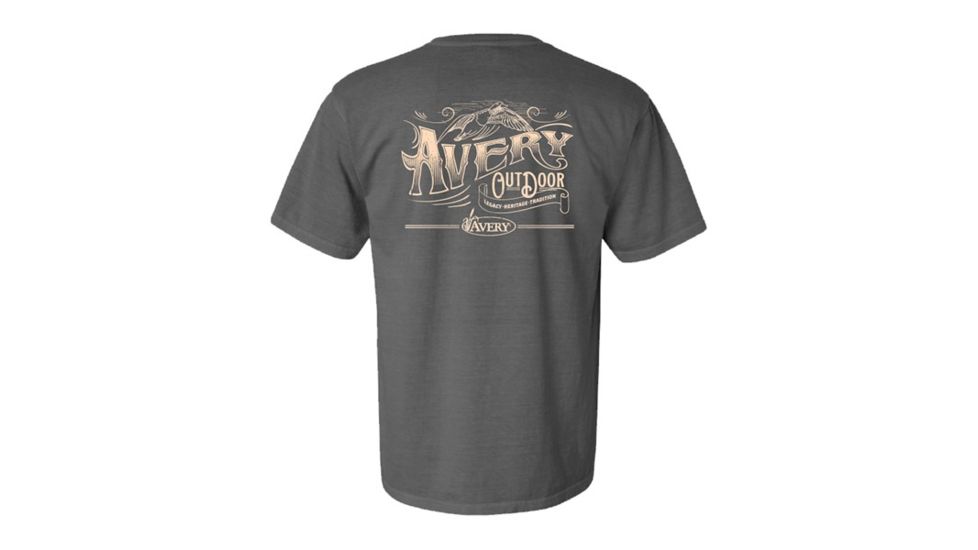 Avery Outdoors Legacy Label Short Sleeve Tee - Men's, Pepper, Small 43255