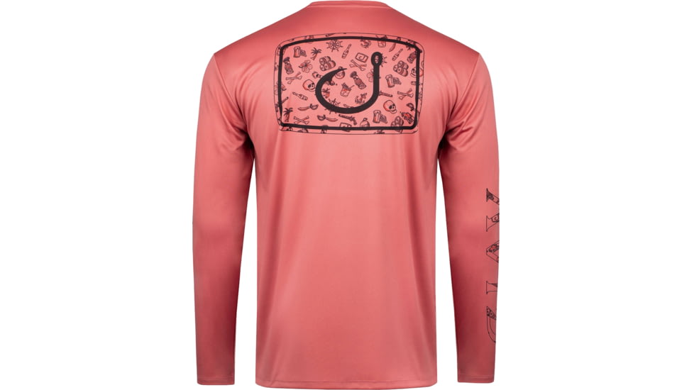 AVID Sportswear Blackbeard Icon Avidry Long Sleeve Shirt - Mens, Brick, 2XL, MK32424BRK2X