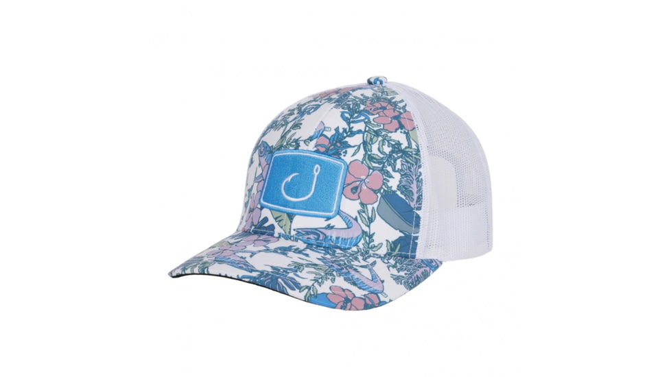 AVID Sportswear Island Time Trucker Hat - Mens, White, One Size, MH12355WHTOS