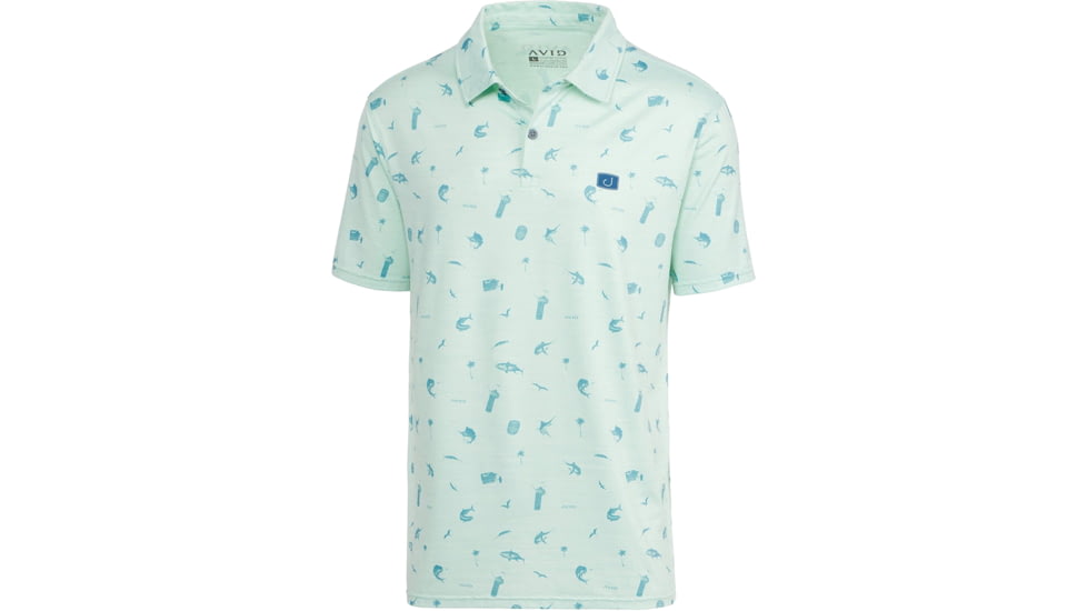 AVID Sportswear West Winds Pacifico Performance Polo - Mens, Seafoam, Small/Medium, MK12411SFMSM