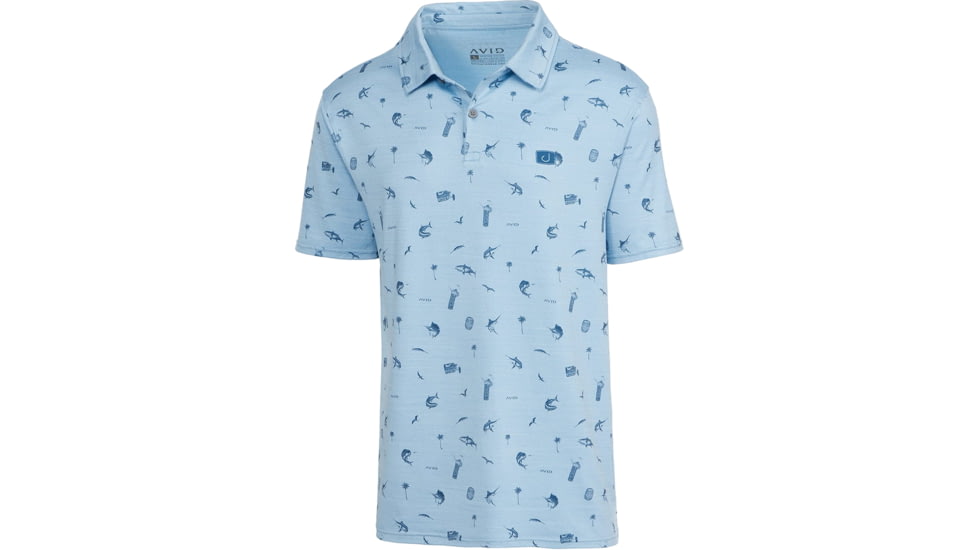 AVID Sportswear West Winds Pacifico Performance Polo - Mens, Sky, Extra Large, MK12411SKYXL
