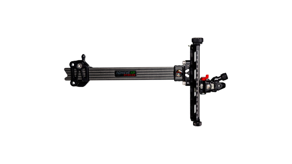 Axcel Achieve XP Pro Carbon Bar Recurve Bow Sight, Left Hand, Black, 9in, ACPR-RL-BB