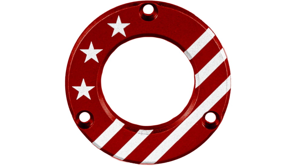 Axcel Driver Hubcap Red w/Engraving Made In USA/Patriotic Theme, 1502886