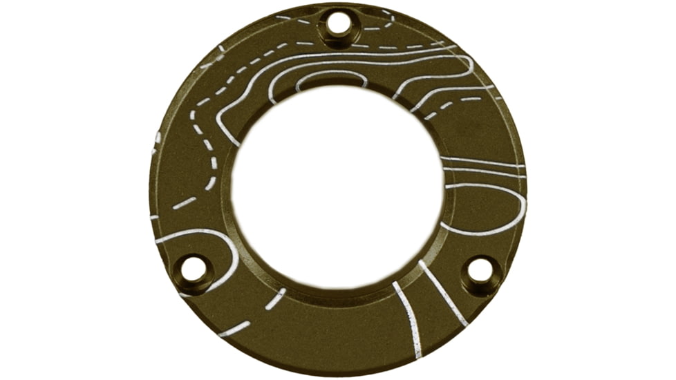 Axcel Driver Hubcap Tactical BH Green w/Engraving Topographical Map Pattern, 1502890