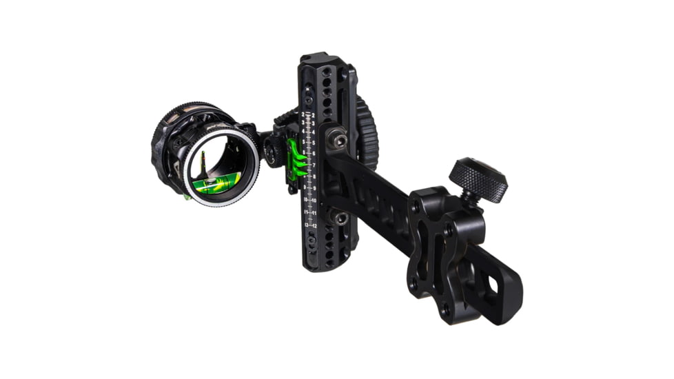 Axcel Driver Plus Slider Bow Sight w/AVX-31 Scope Stealth BH, Triple Threat .019, Green/Red/Green, 1503626