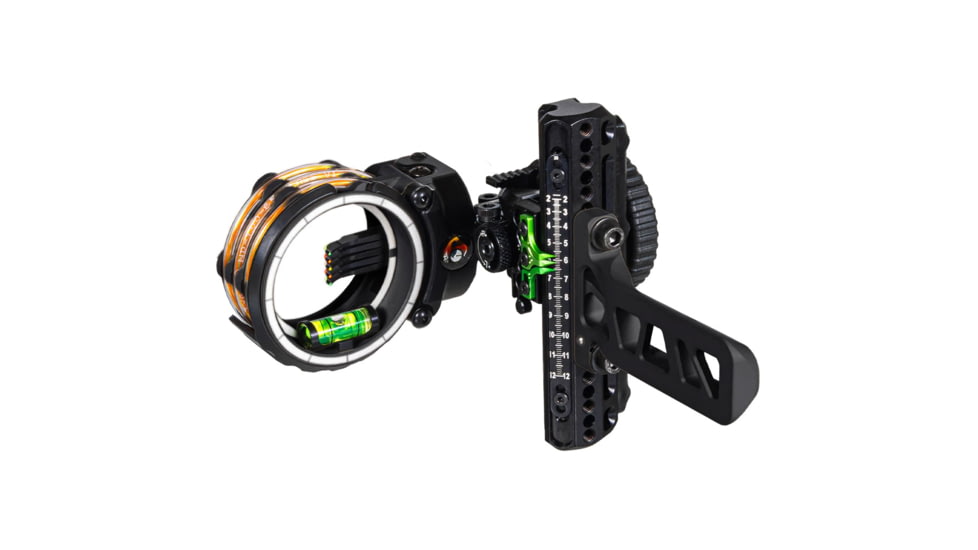 Axcel Driver Slider Bow Sight CK w/Accustat II Scope, .019 Micro 5 Pin Bridglock, Midnight Cerakote, 1503644