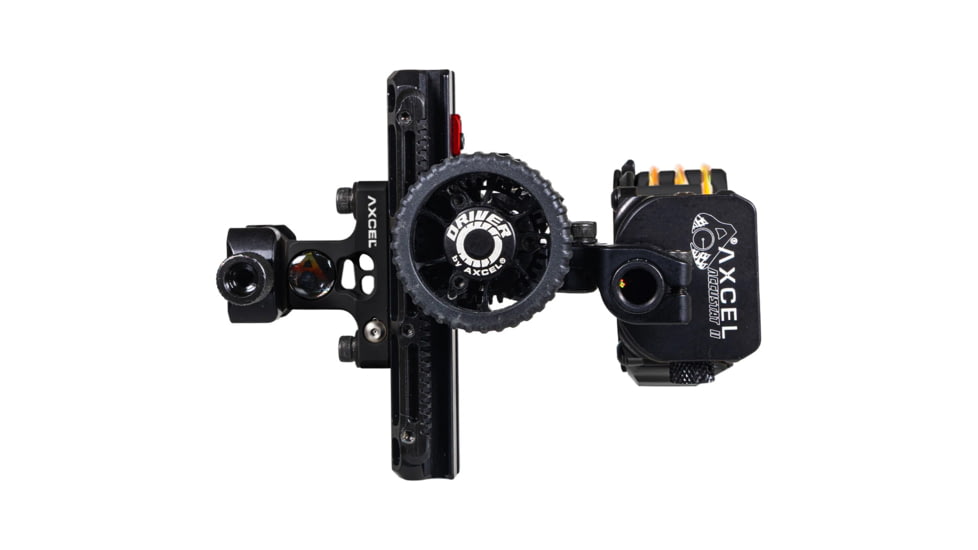 Axcel Driver Slider Bow Sight CK w/Accustat II Scope, .019 Micro 5 Pin Picatinny, Midnight Cerakote, 1503651
