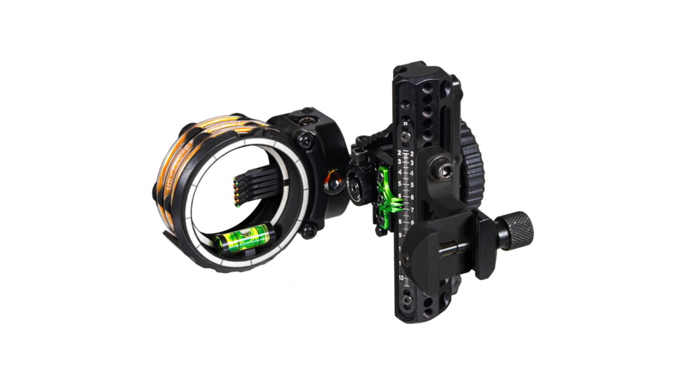 Axcel Driver Slider Bow Sight CK w/Accustat II Scope, .019 Micro 5 Pin Picatinny, Midnight Cerakote, 1503651