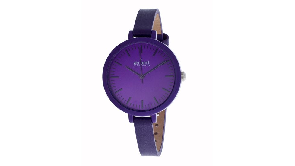 Axcent Cute Watch, Purple Strap, Purple Face, Black Hands X17894-030