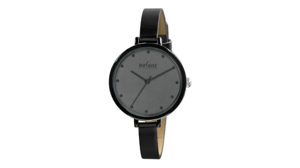 Axcent Cute Watch, Black Strap, Gray Face, Black Hands X17894-237