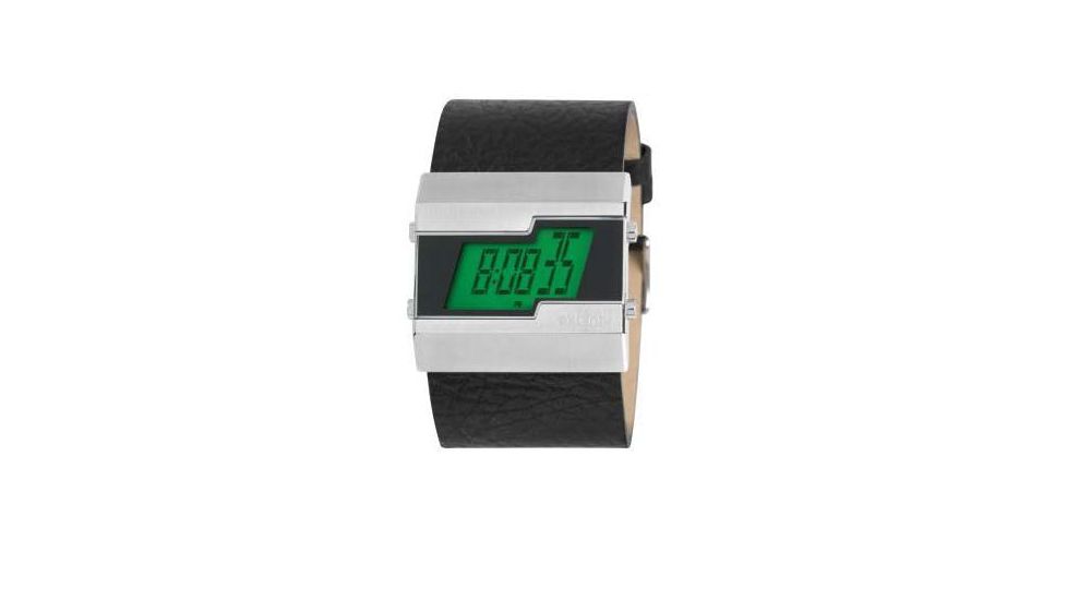 Axcent Tilt Watch, Black Strap, Green Face, Black Digits X18021-407