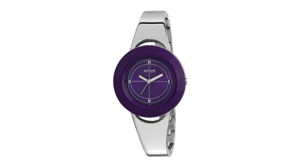 Axcent Select Watch, Silver Bracelet, Purple Face, Silver Hands X18124-032