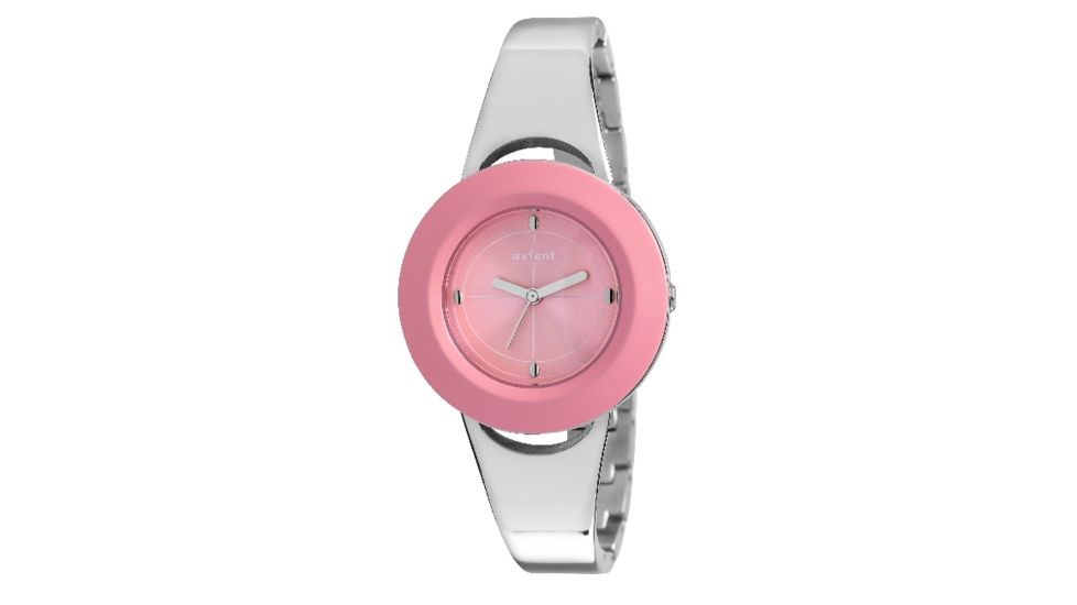 Axcent Select Watch, Silver Bracelet, Pink Face, Silver Hands X18124-532
