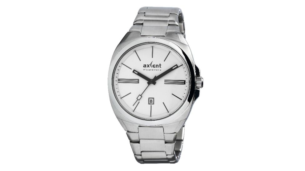 Axcent Impact Watch, Silver Bracelet, White Face, Black Hands X20843-132