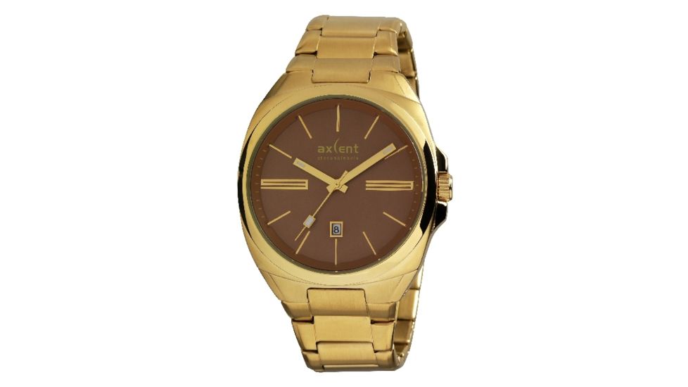 Axcent Impact Watch, Gold Bracelet, Brown Face, Gold Hands X20847-732