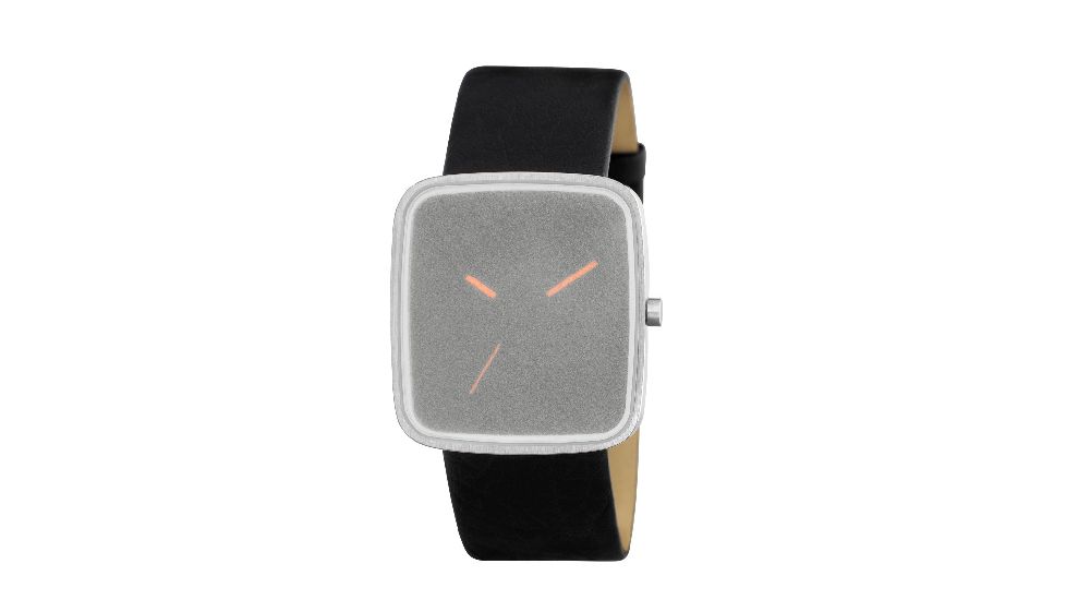 Axcent Frost Watch, Black Strap, Black Face, Orange Hands X21011-257