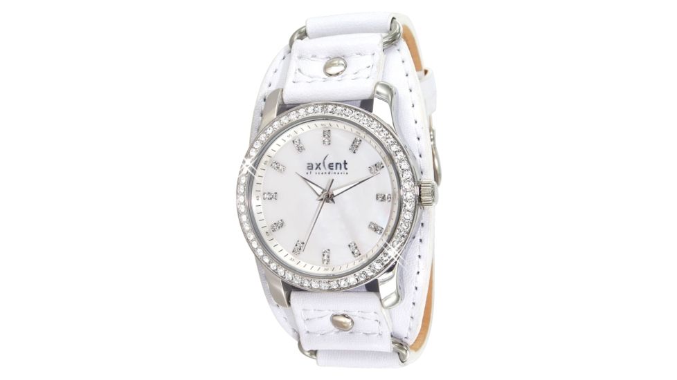 Axcent Remix Watch, White Strap, White Face, Silver Hands X43884-141