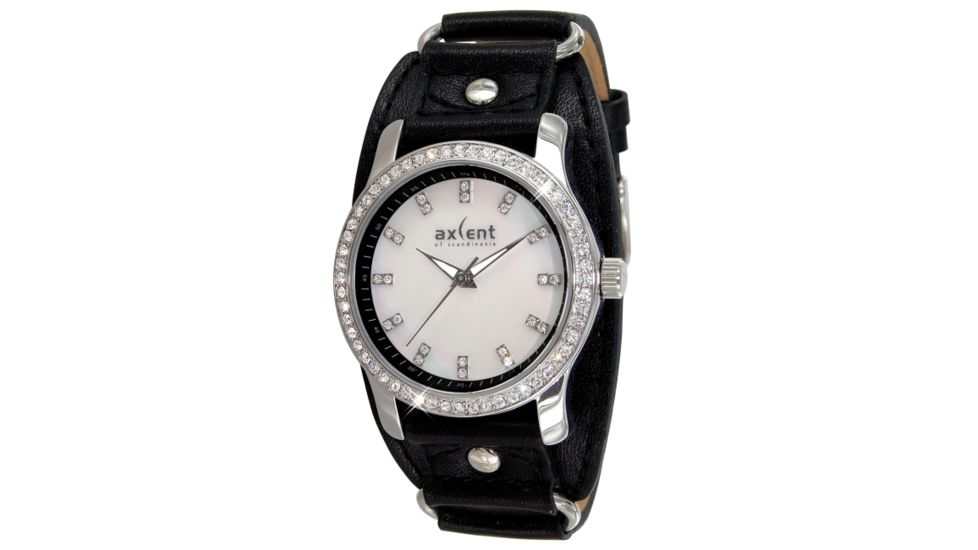 Axcent Remix Watch, Black Strap, White Face, Silver Hands X43884-147