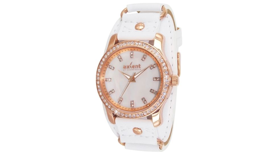 Axcent Remix Watch, White Strap, White Face, Rose Gold Hands X4388r-041