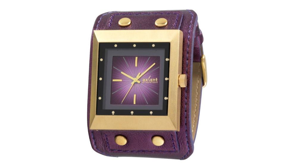 Axcent Explore Watch, Purple Strap, Purple Face, Gold Hands X53407-030