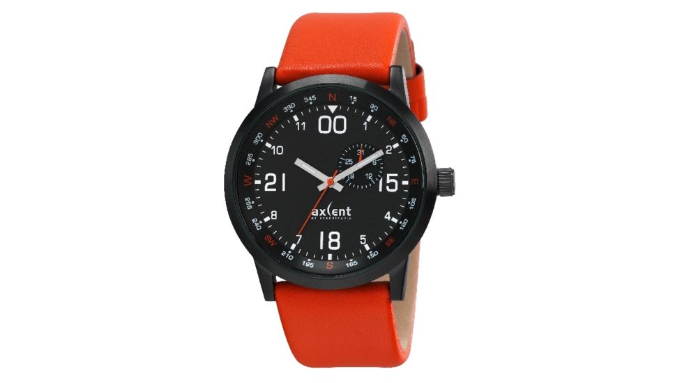 Axcent M10 Watch, Orange Strap, Black Face, Silver Hands X5571b-268